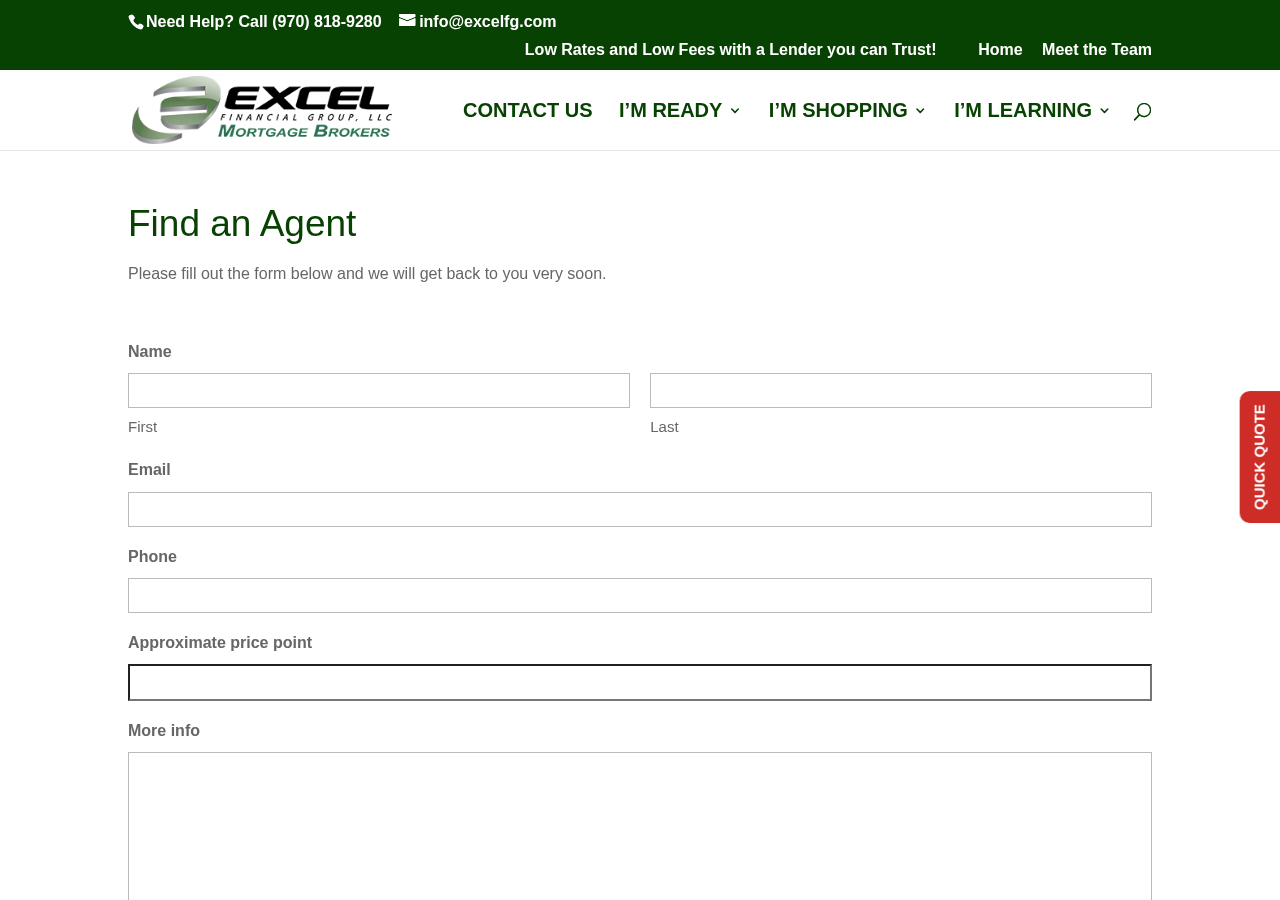 Screenshot of Contact Form - Excel MortgageContact Form - Excel Mortgage