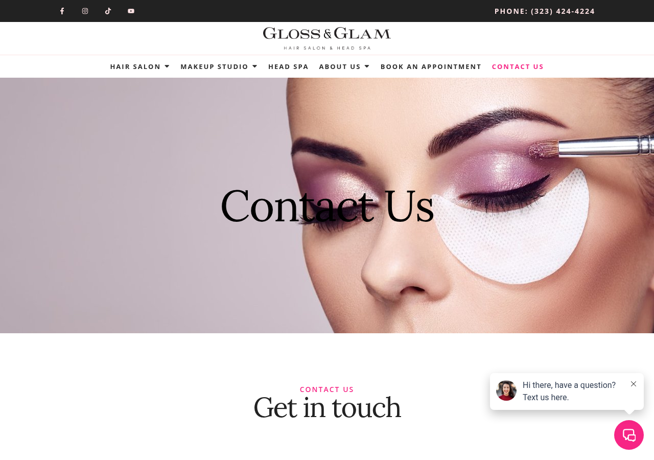 Screenshot of Contact Gloss & Glam Hair & Spa in Beverly Grove Los Angeles