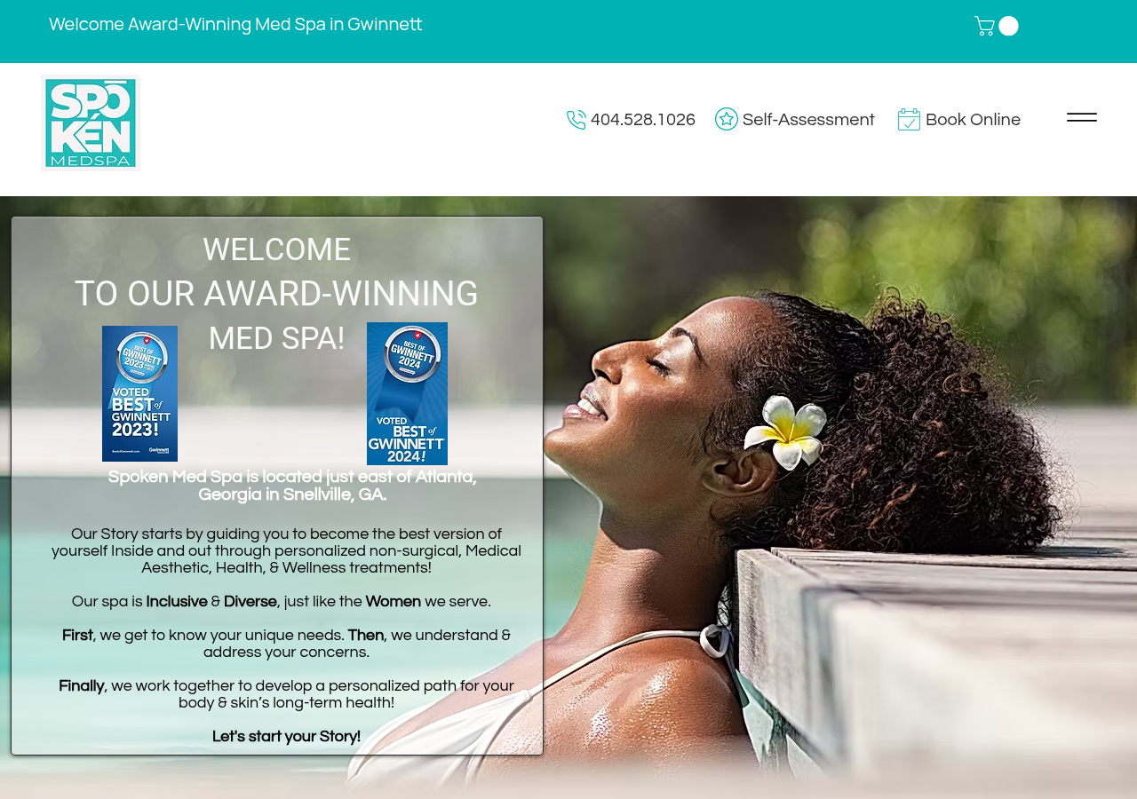Screenshot of Spoken Med Spa Gwinnett County | Premier Medical Spa in Georgia