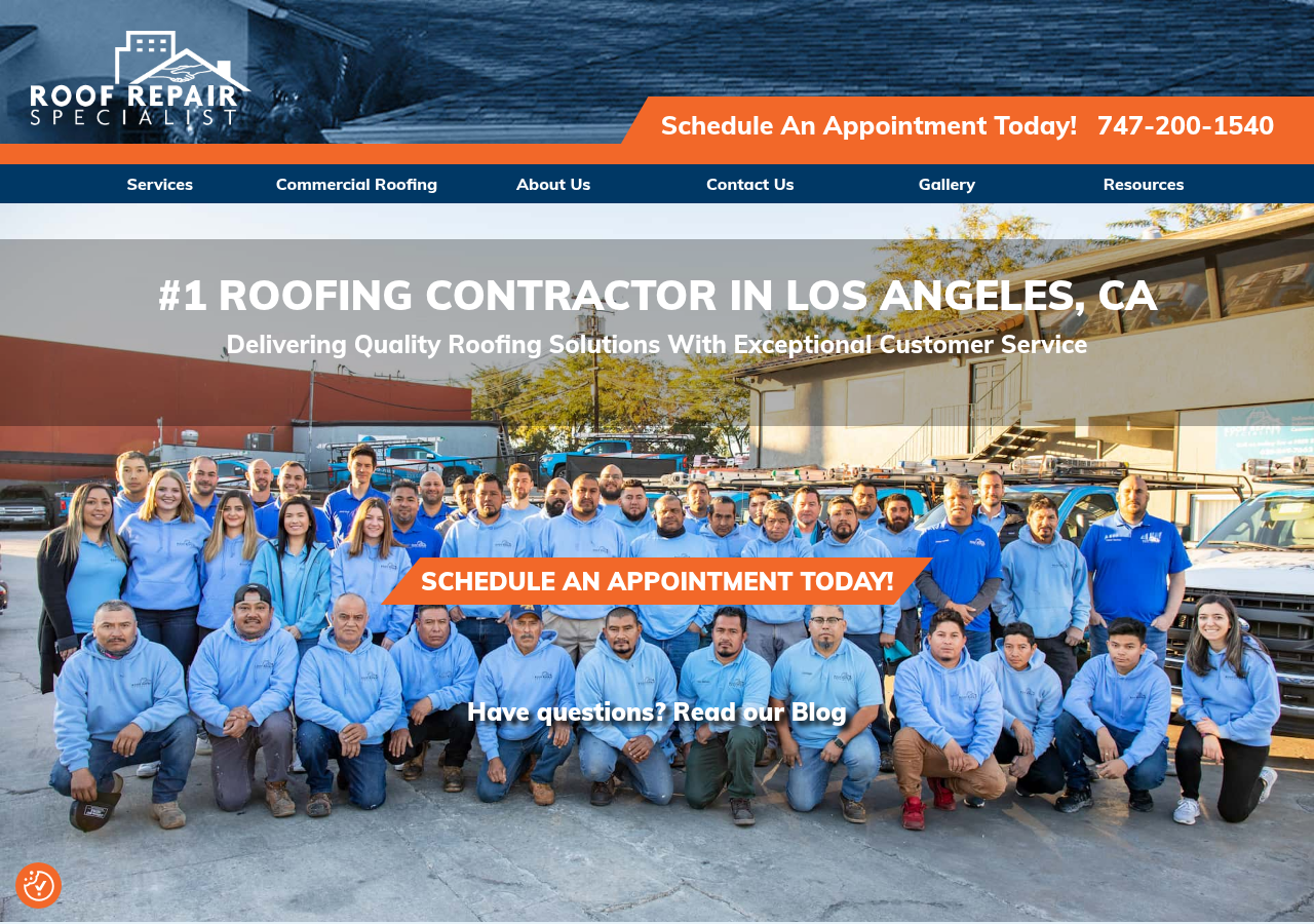 Screenshot of #1 Roofers in Los Angeles, CA | Roof Repair Specialist