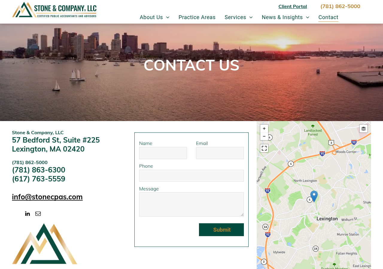 Screenshot of Contact Us | Stone & Compnay LLC