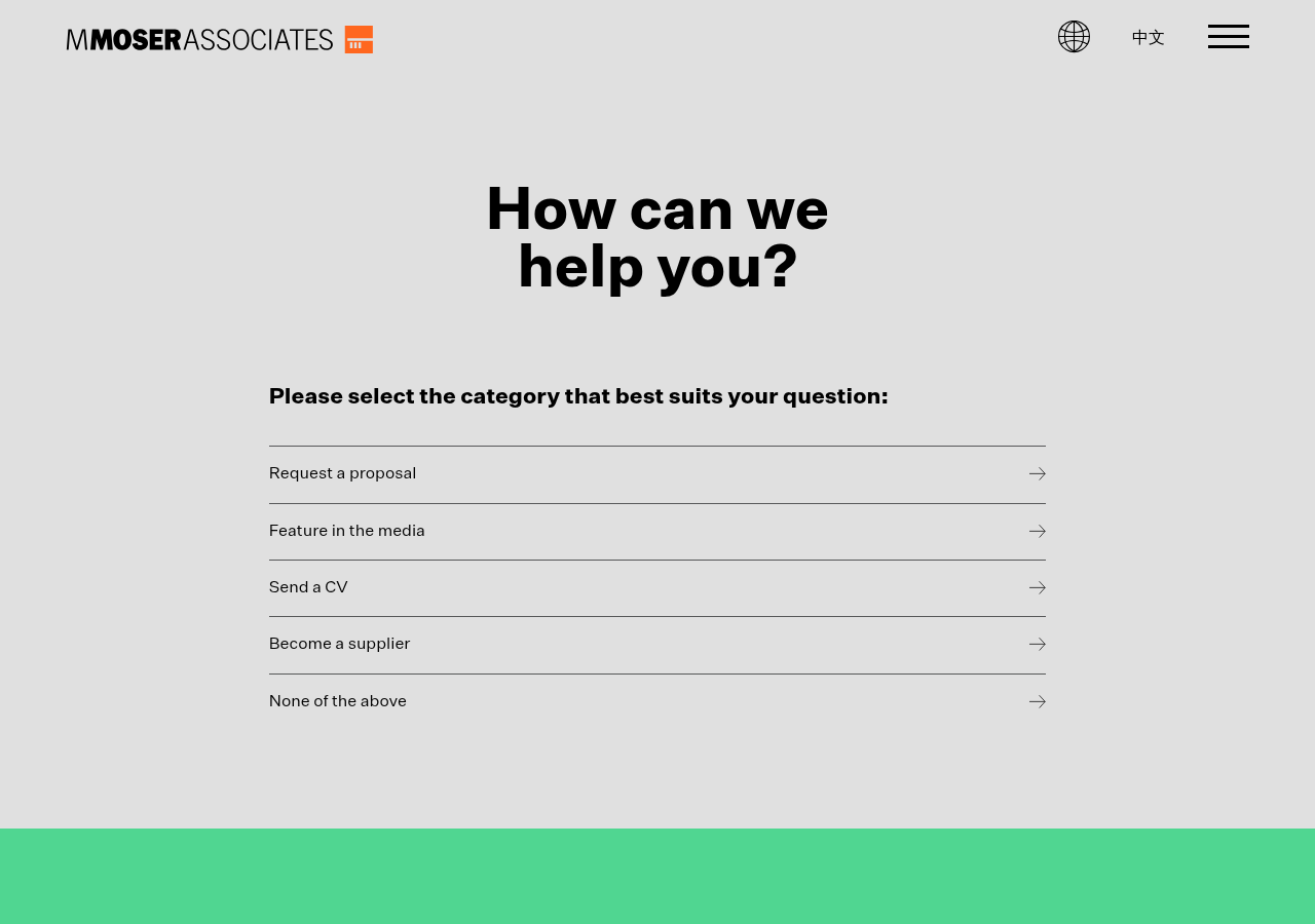 Screenshot of Contact | M Moser Associates