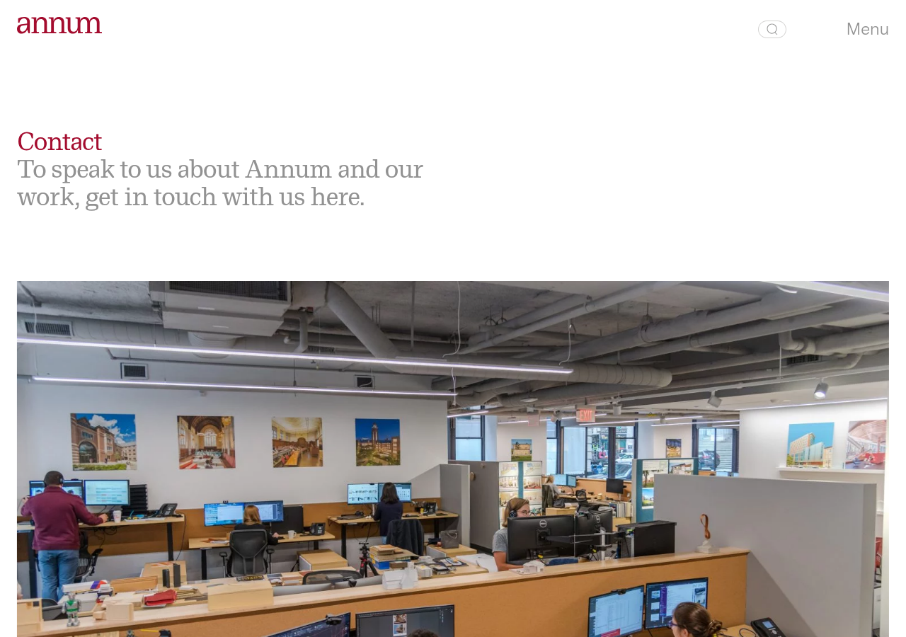 Screenshot of Annum -   Contact