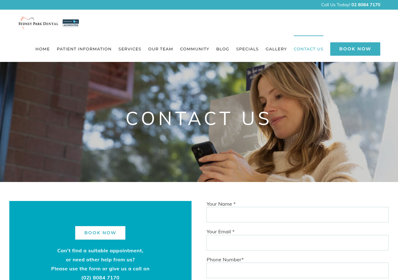 Screenshot of Contact Us | Dentist in Erskineville | Sydney Park Dental