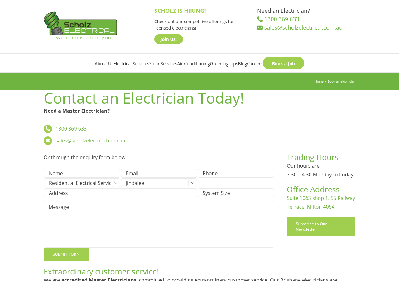 Screenshot of Book an Electrician near Brisbane | Scholz Electrical