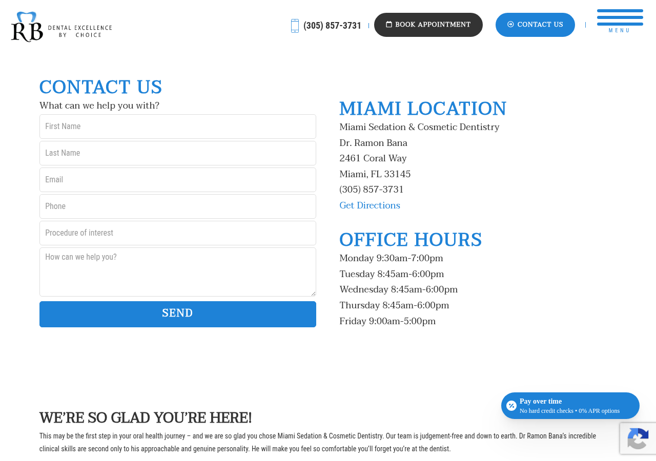 Screenshot of Contact - Dr. Ramon Bana