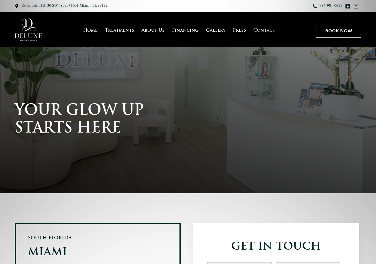Screenshot of Contact - Deluxe Medspa & Beauty