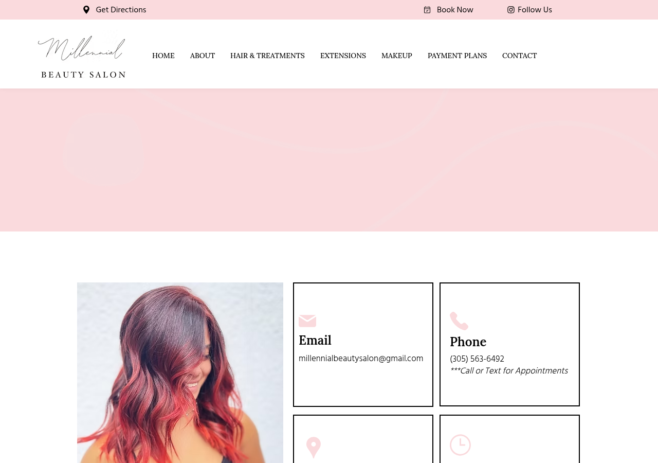 Screenshot of CONTACT | Millennial Beauty