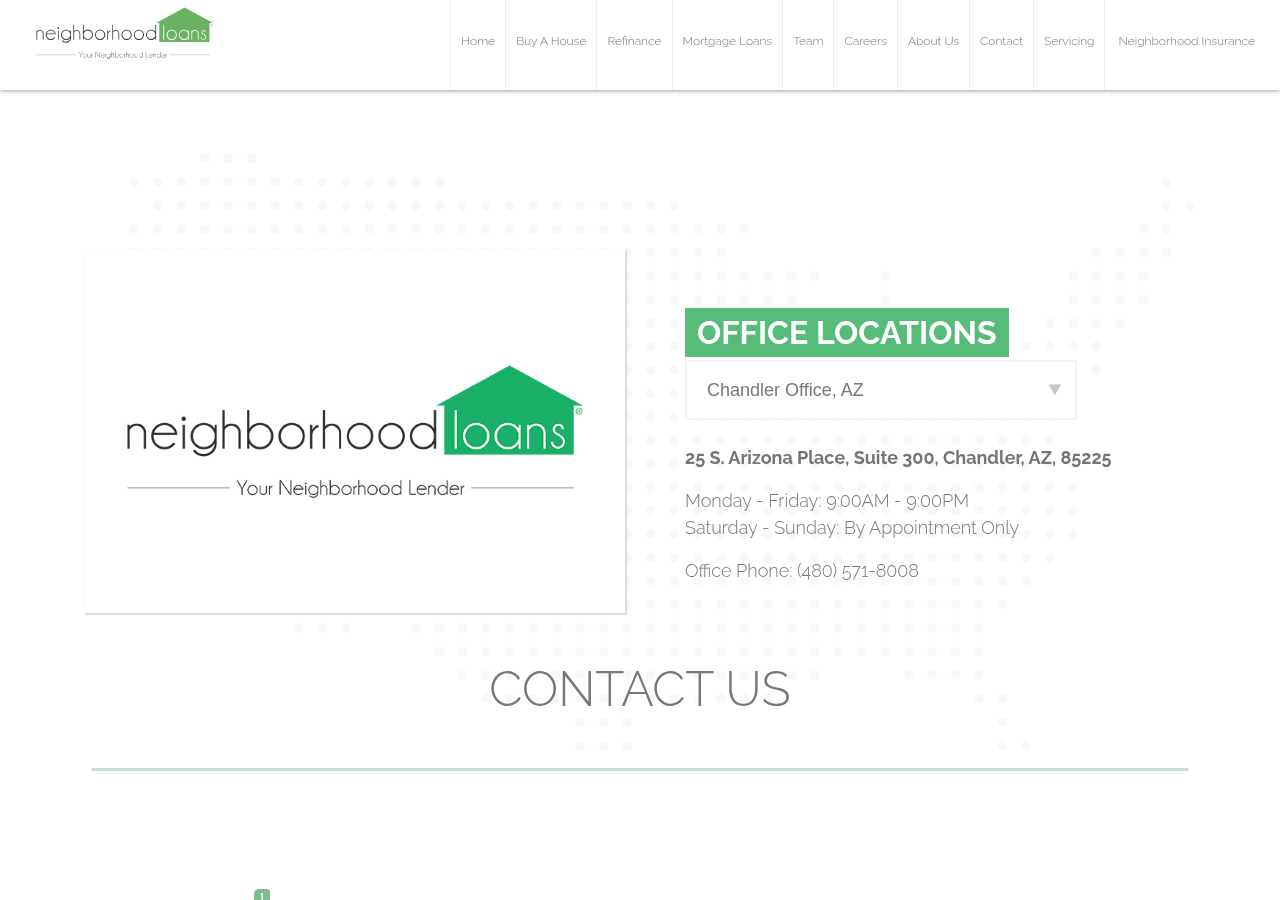Screenshot of Contact Us - Neighborhood Loans
