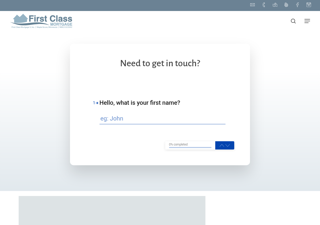 Screenshot of Contact - First Class Mortgage