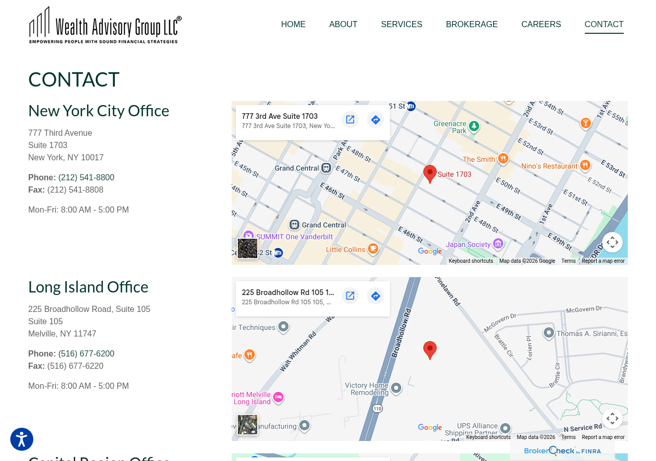 Screenshot of Contact
