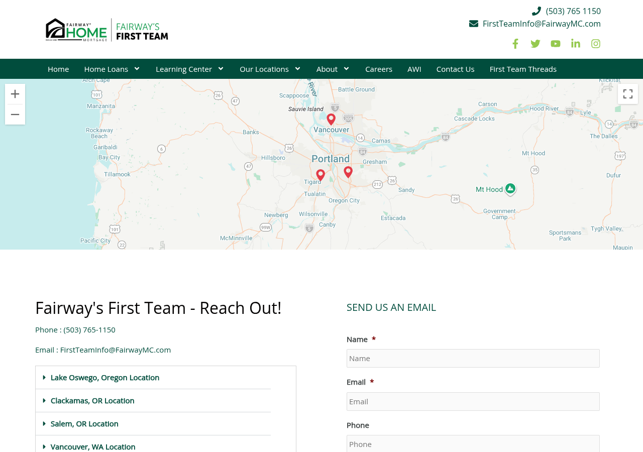 Screenshot of Mortgage Loan Estimate / Qualify / Quote | Contact Fairway's First Team