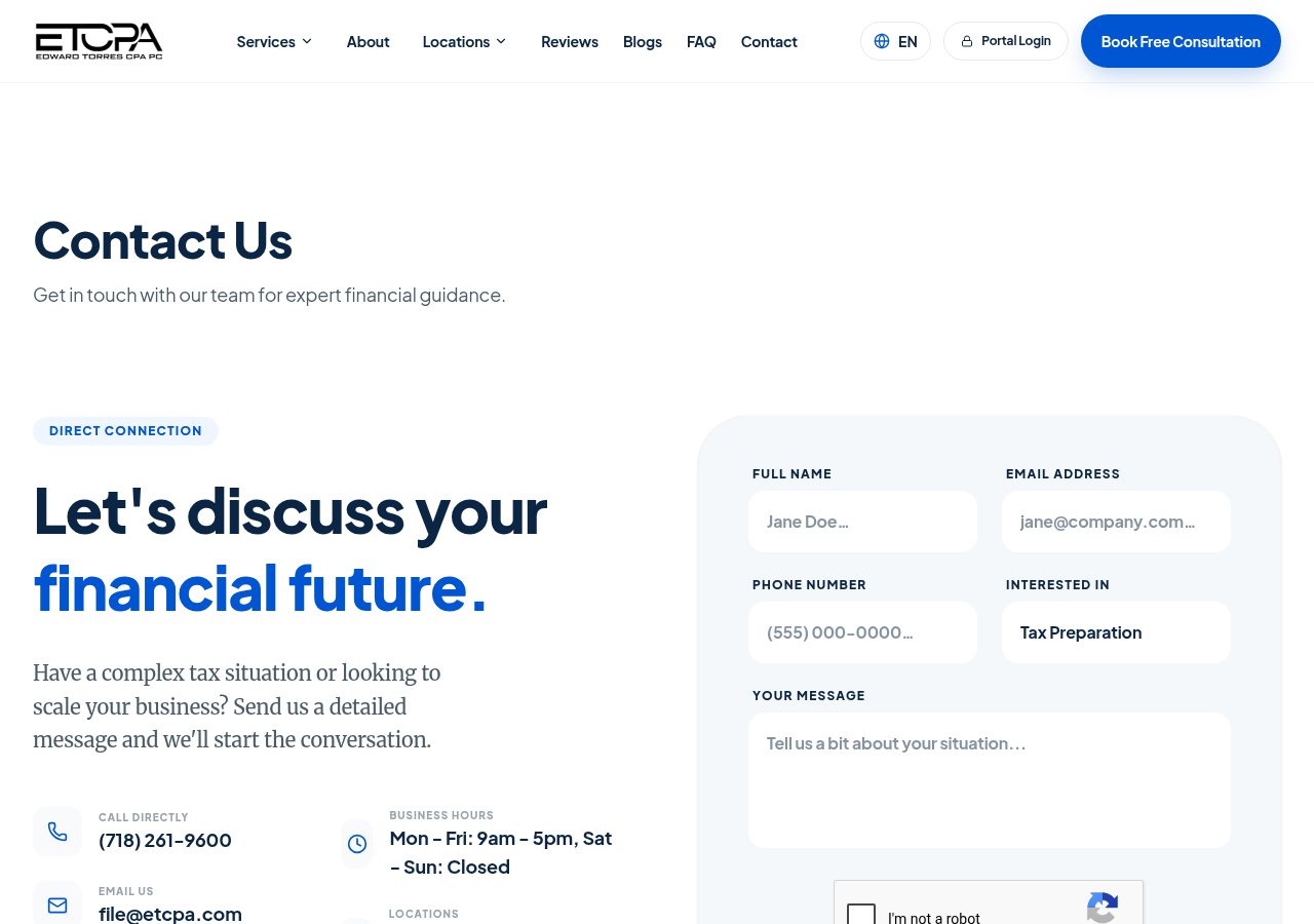 Screenshot of Contact Us | ETCPA