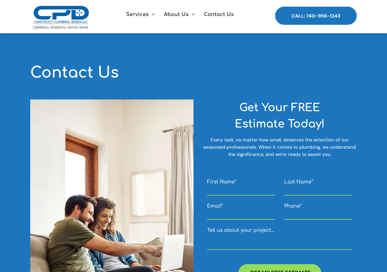 Screenshot of Contact Us | Construct Plumbing Design LLC