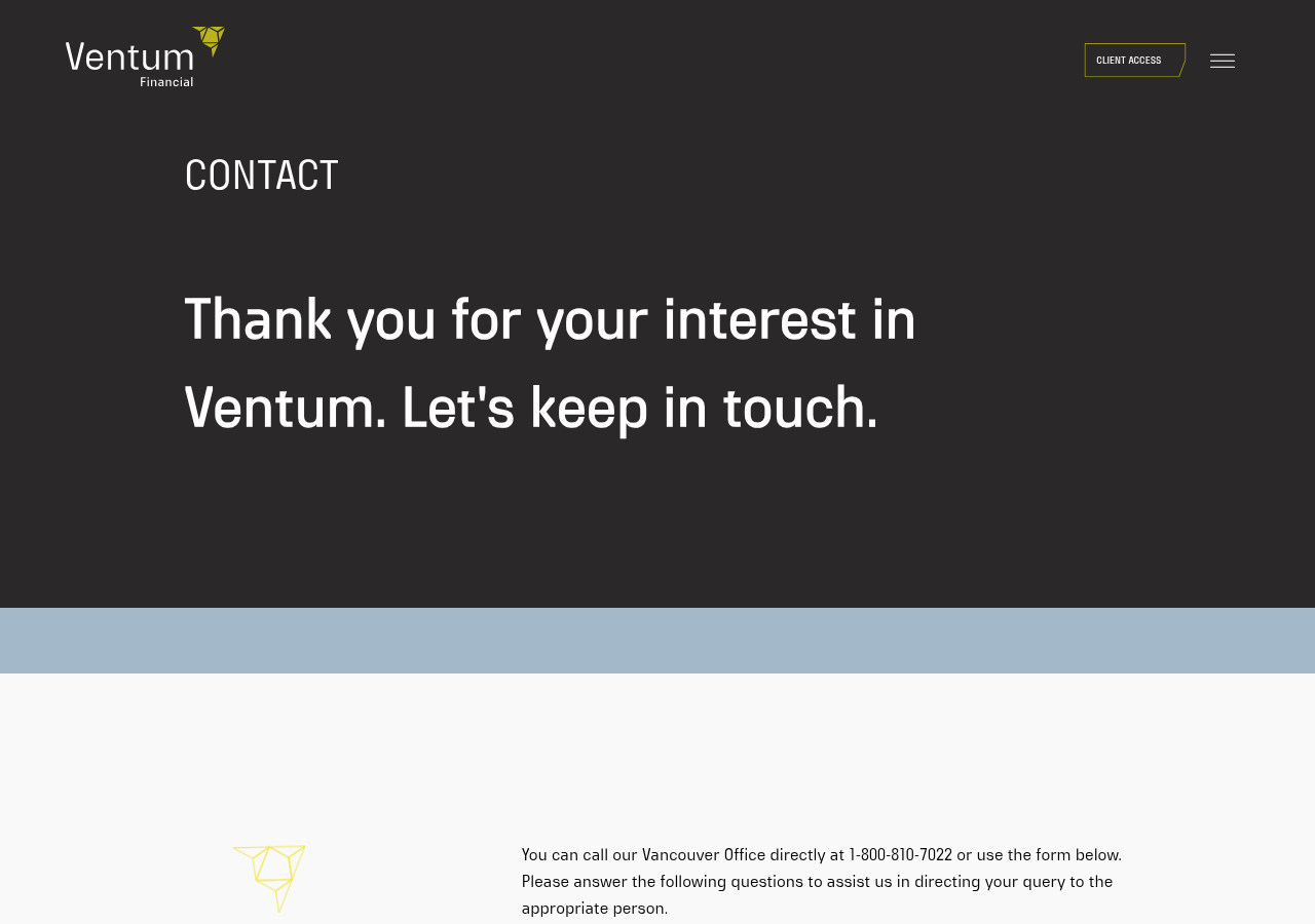 Screenshot of Contact - Ventum Financial Corp.Instagram