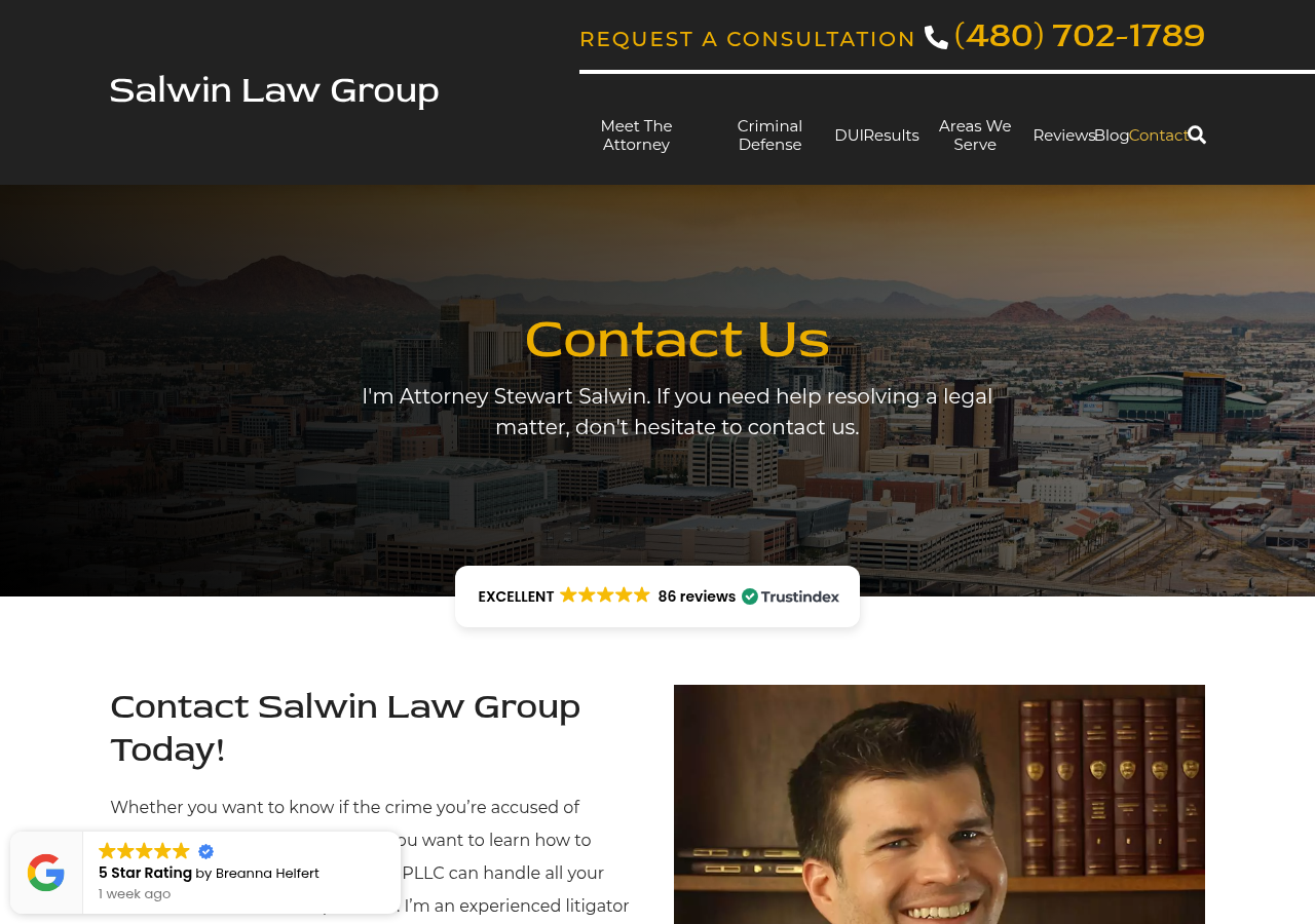Screenshot of Contact Us - Salwin Law Group