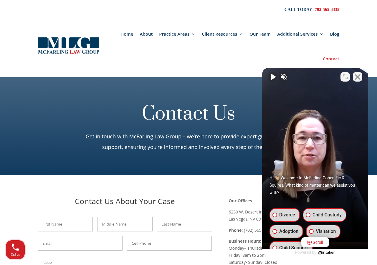 Screenshot of Contact - McFarling Law Group