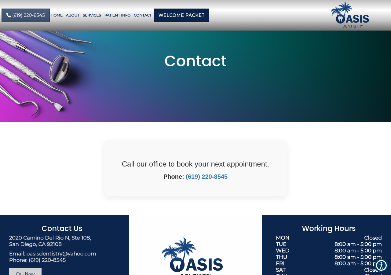 Screenshot of Contact General, Family and Cosmetic Dentist San Diego, CA | Viet Le