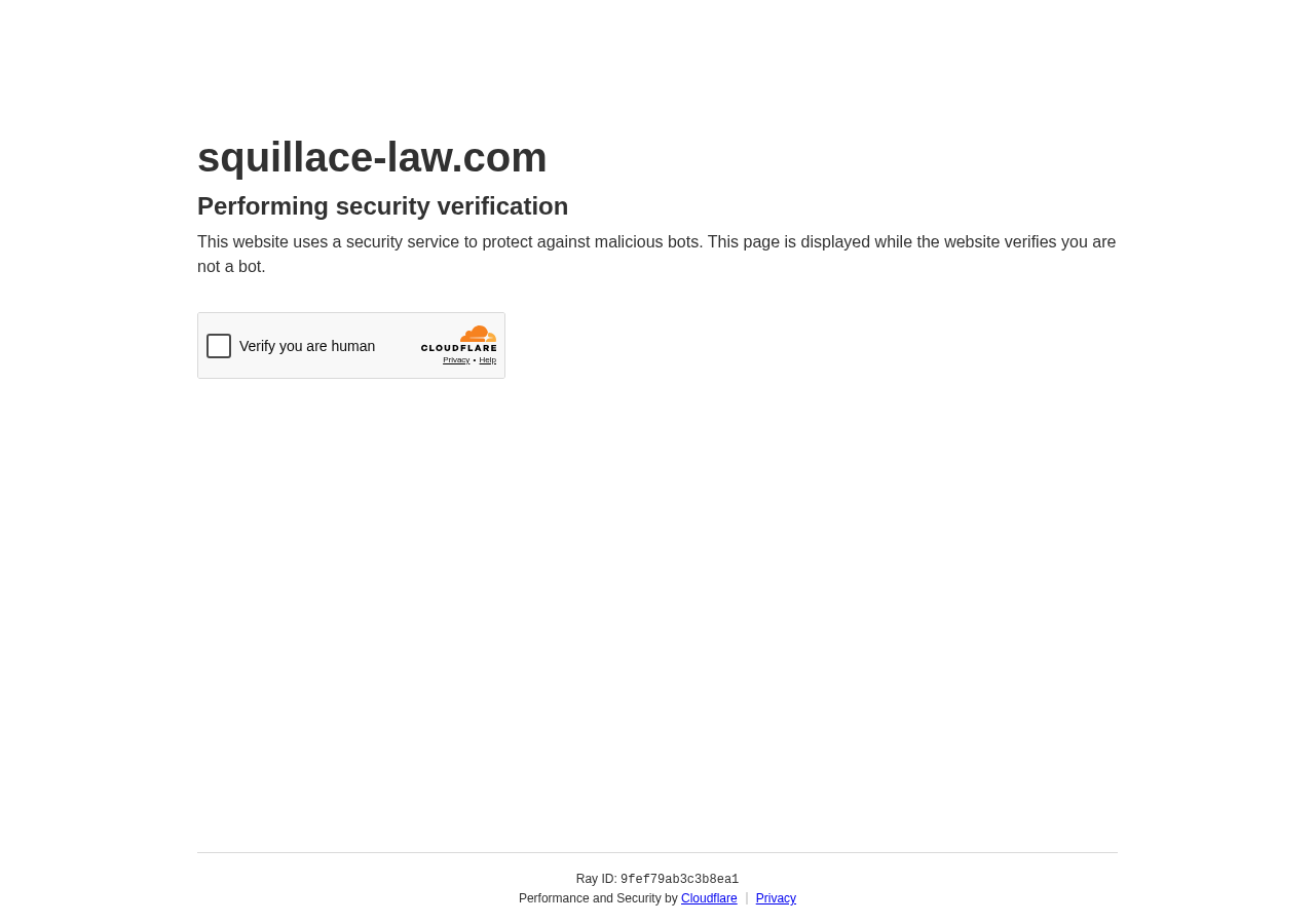 Screenshot of Contact Us – Squillace & Associates, P.C.