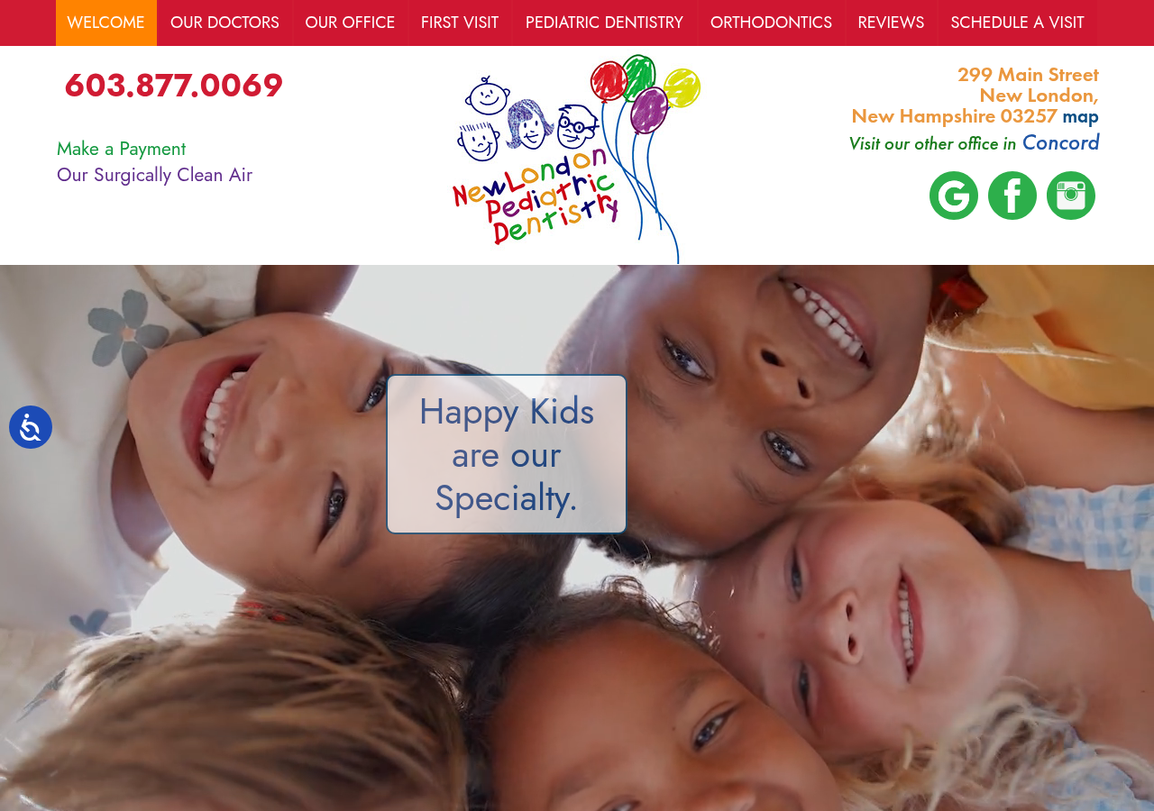 Screenshot of Welcome | New London NH Pediatric Dentistry