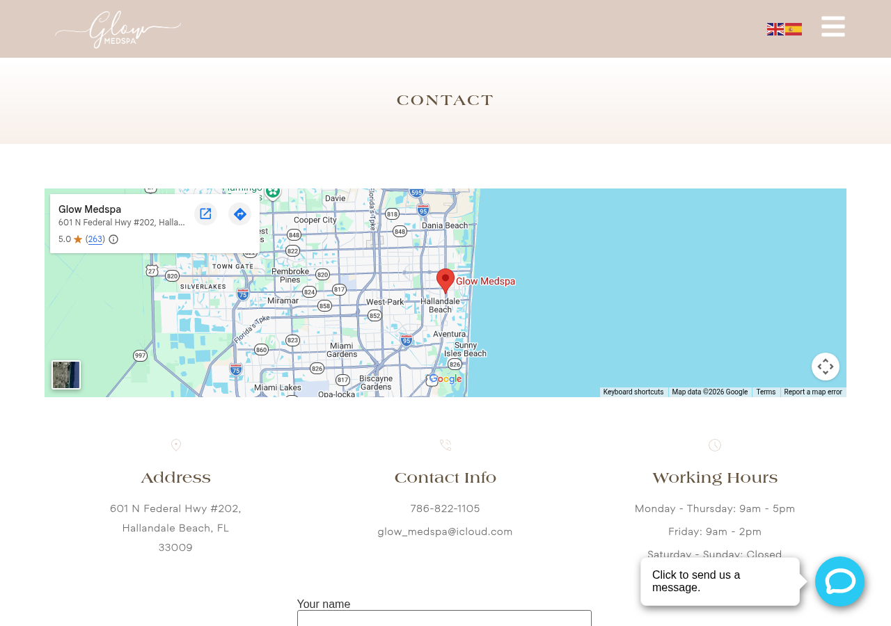 Screenshot of Contact Glow Medspa | Medical Spa in Miami, FL