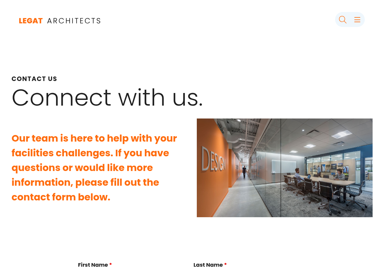 Screenshot of Contact Us - Legat Architects