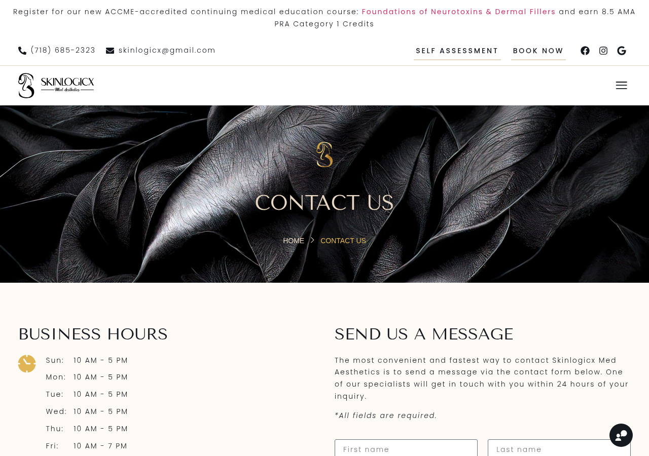 Screenshot of Contact Us | Skinlogicx | Best Medspa in Rego Park, NY