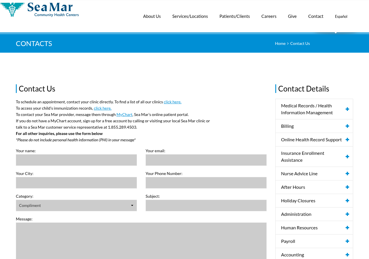 Screenshot of Sea Mar -Community Health Centers