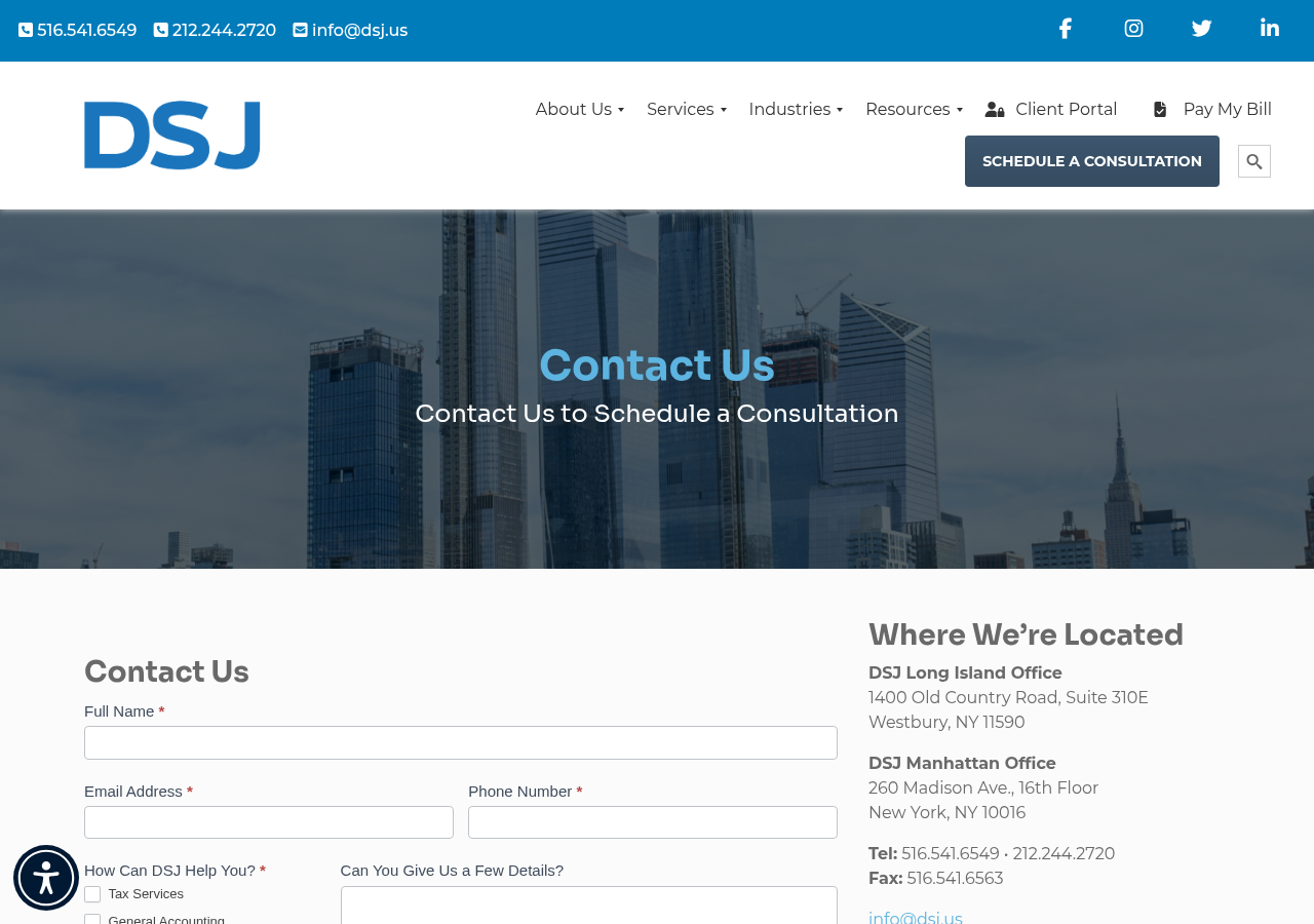 Screenshot of Contact Us - DSJ