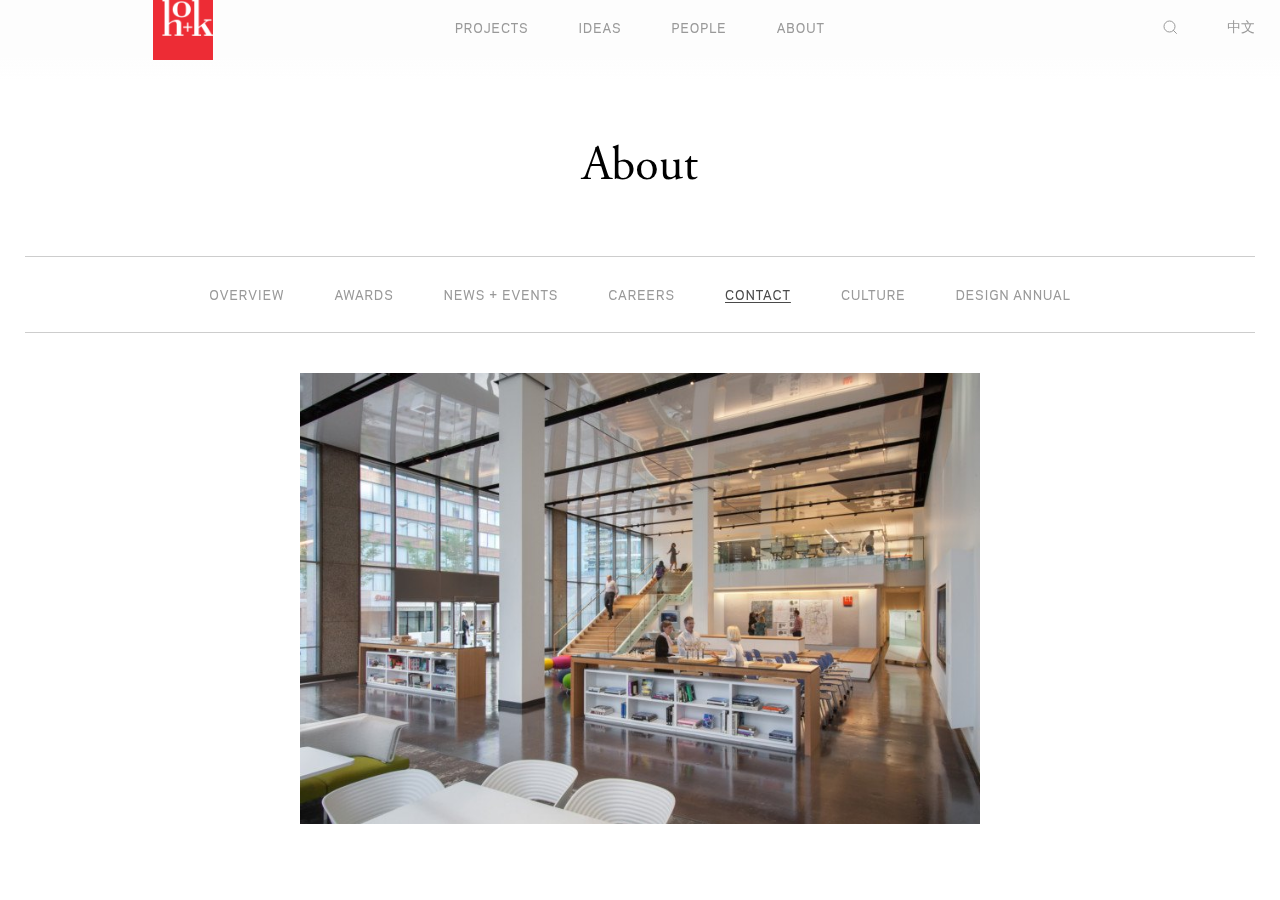 Screenshot of Contact - HOK