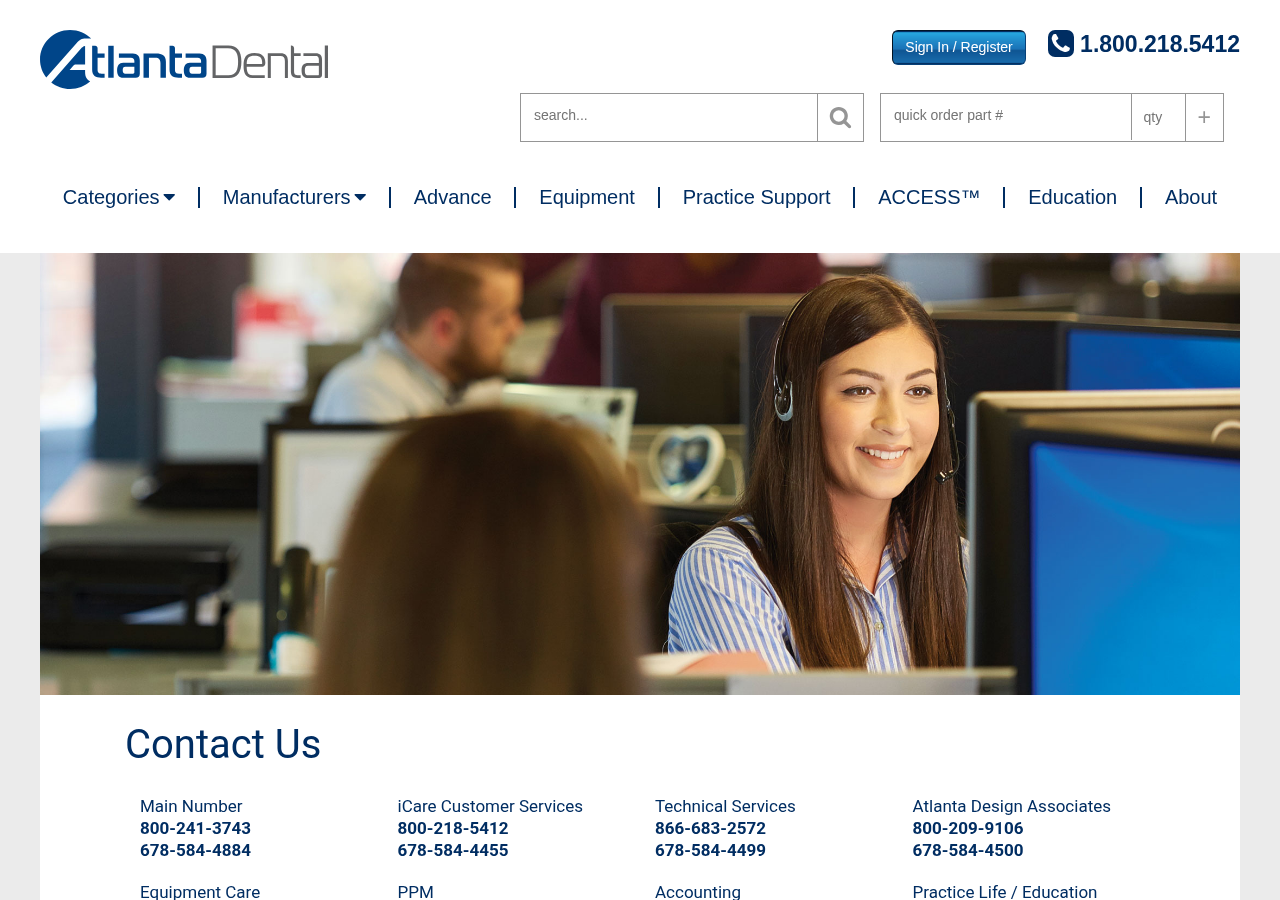 Screenshot of Contact Us