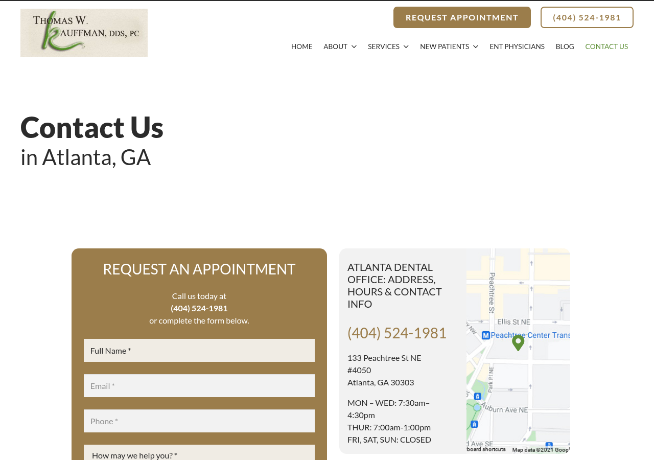 Screenshot of Contact Our Dental Office Near You | Dentist in Atlanta, GA