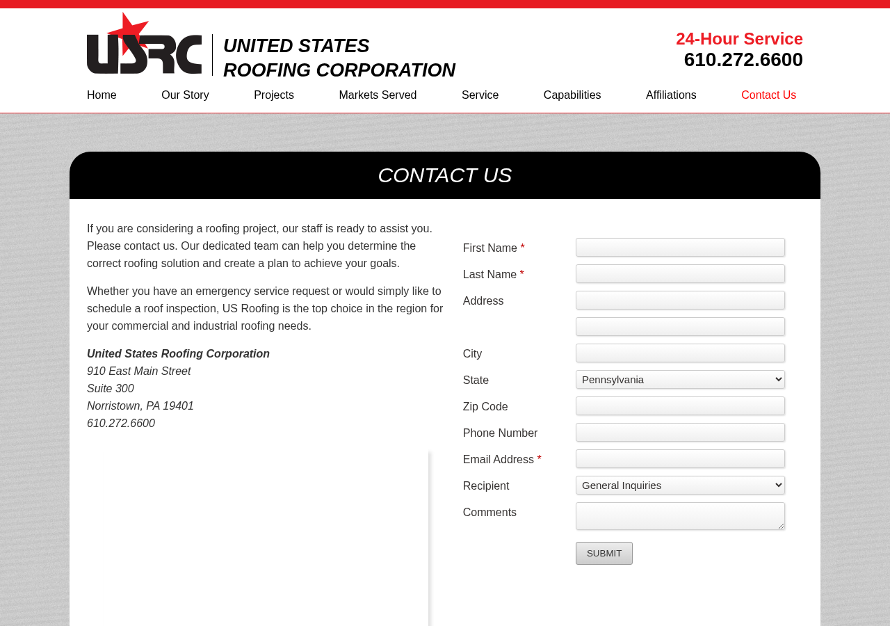 Screenshot of Contact Us » USRC