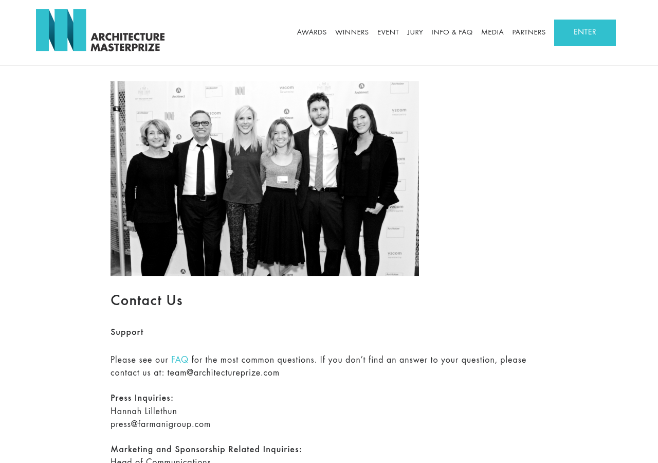 Screenshot of Contact - Architecture MasterPrize / Architecture, Interior & Landscape Design Awards 2025