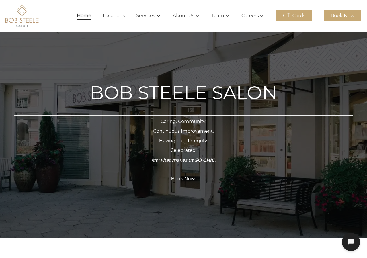 Screenshot of Bob Steele Salon | Atlanta Hair Color, Cuts & Balayage