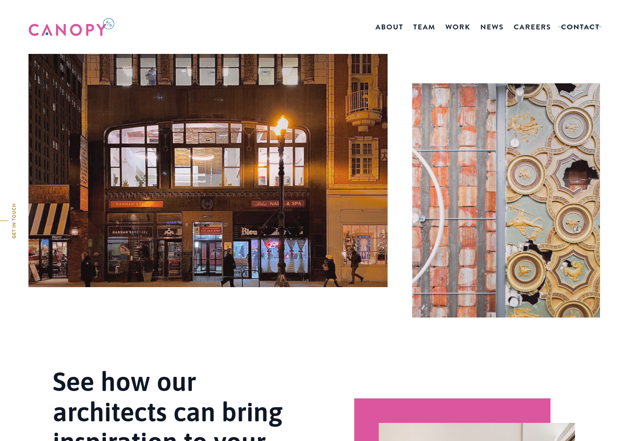 Screenshot of Contact - Canopy / architecture + design