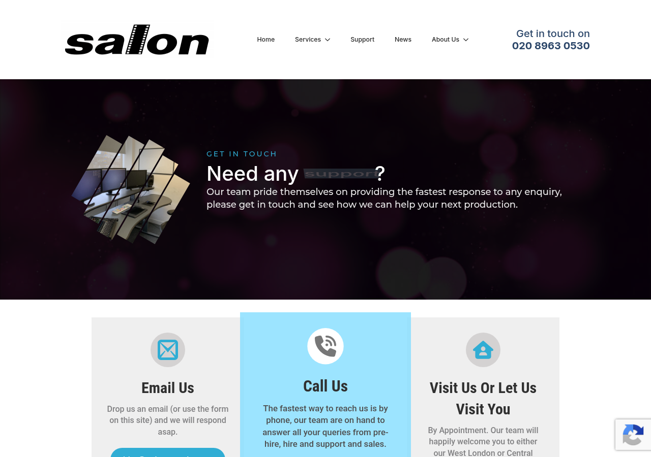 Screenshot of Contact – Salon