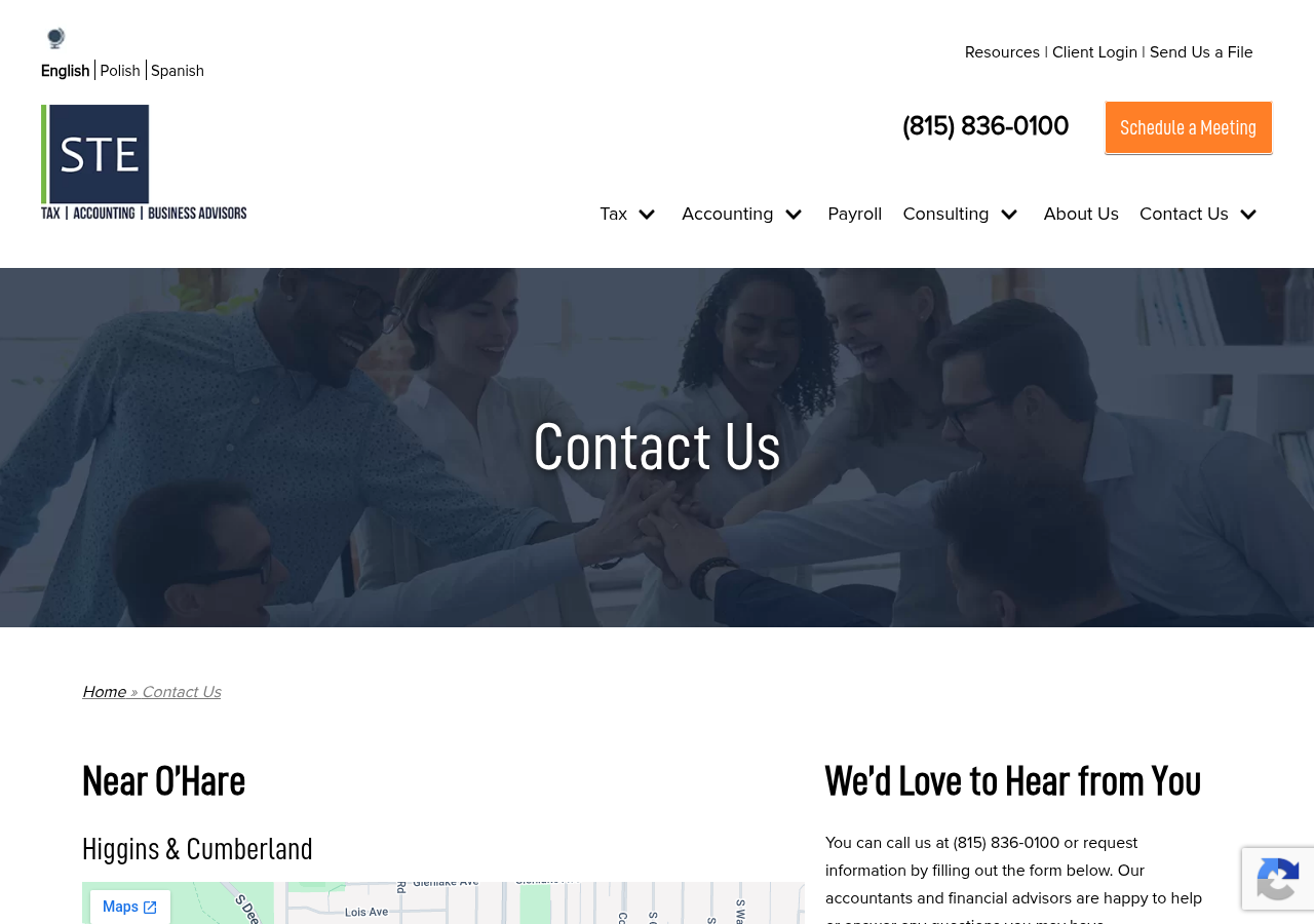 Screenshot of Contact STE Tax, Accounting, Payroll & Business Consulting