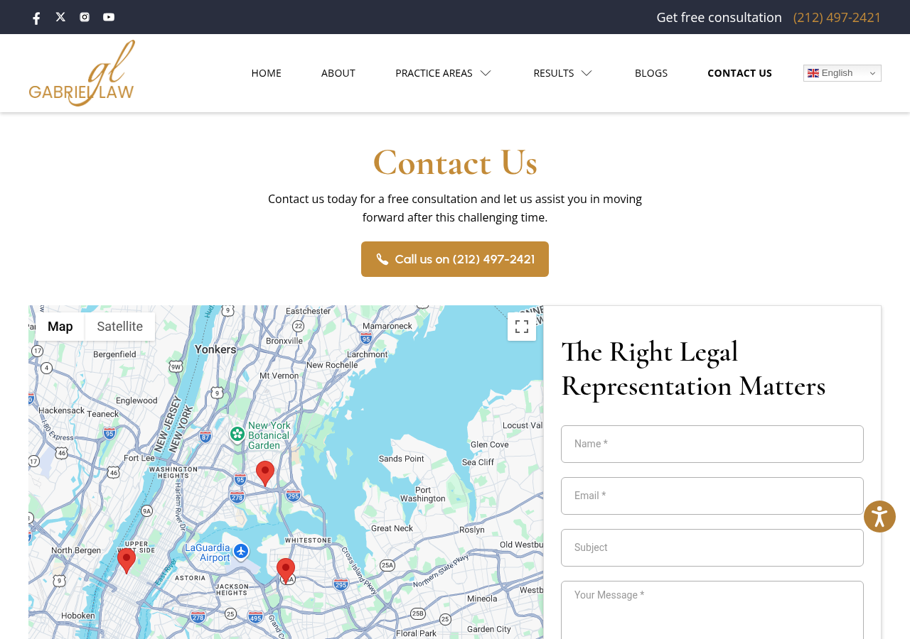 Screenshot of Contact Us
