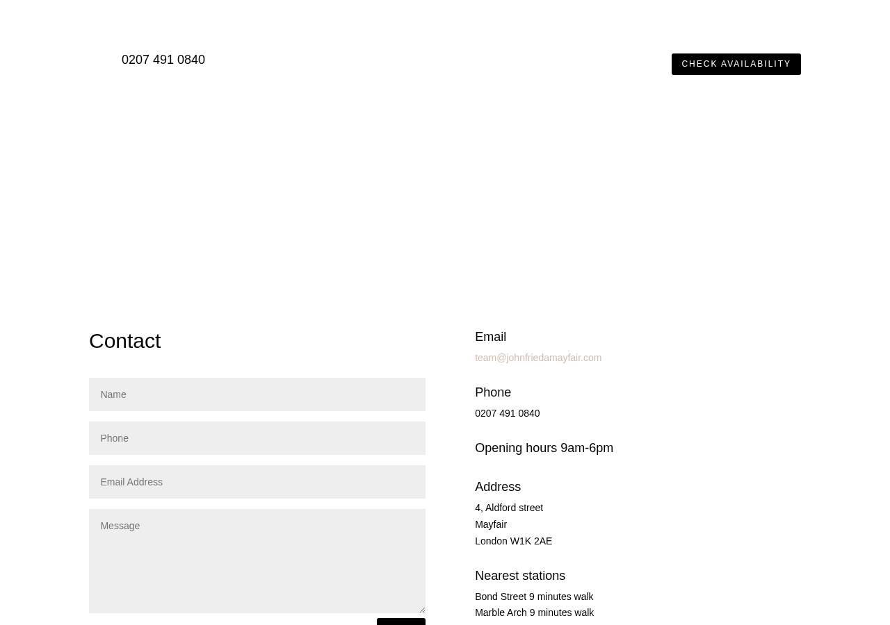 Screenshot of Contact - John Frieda