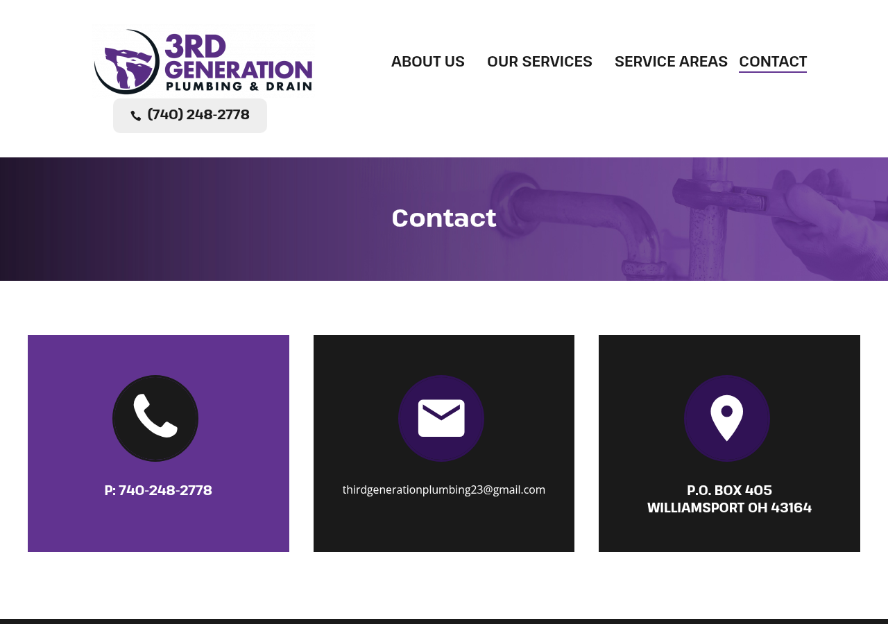 Screenshot of Contact Us Online - 3rd Generation Plumbing & Drain Columbus