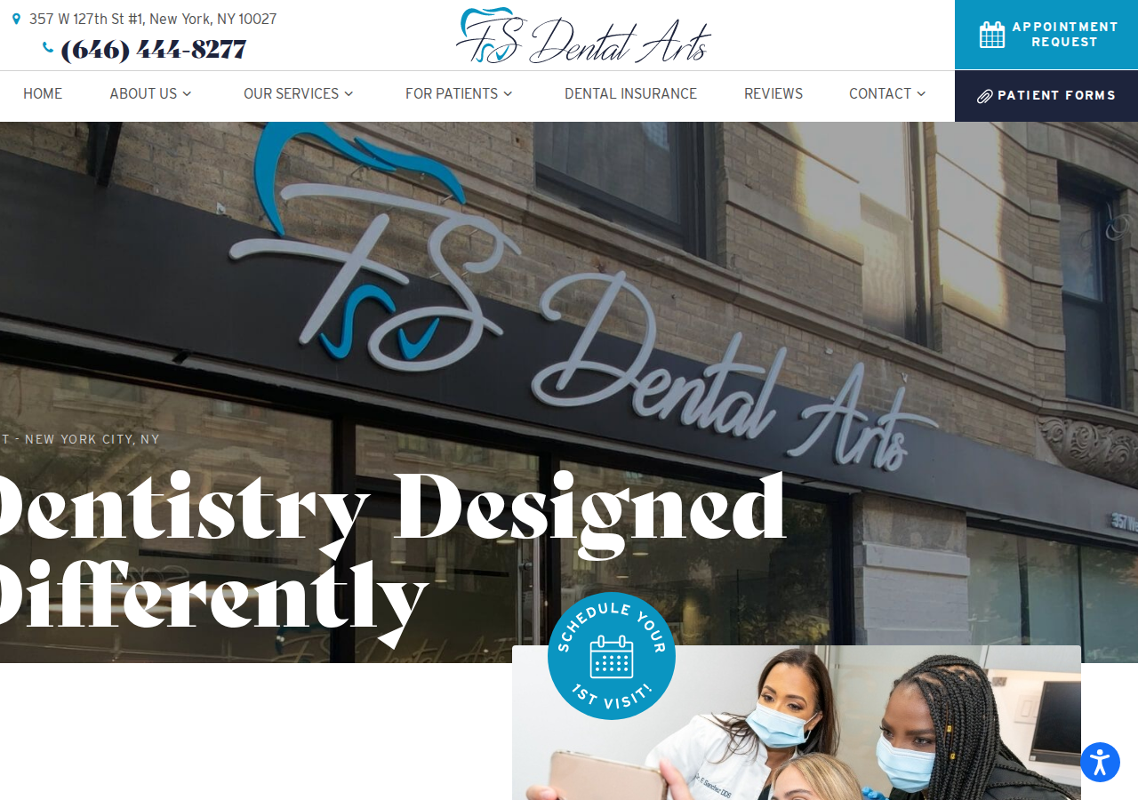 Screenshot of Dentist New York City, NY | Dentist Near Me | FS Dental Arts