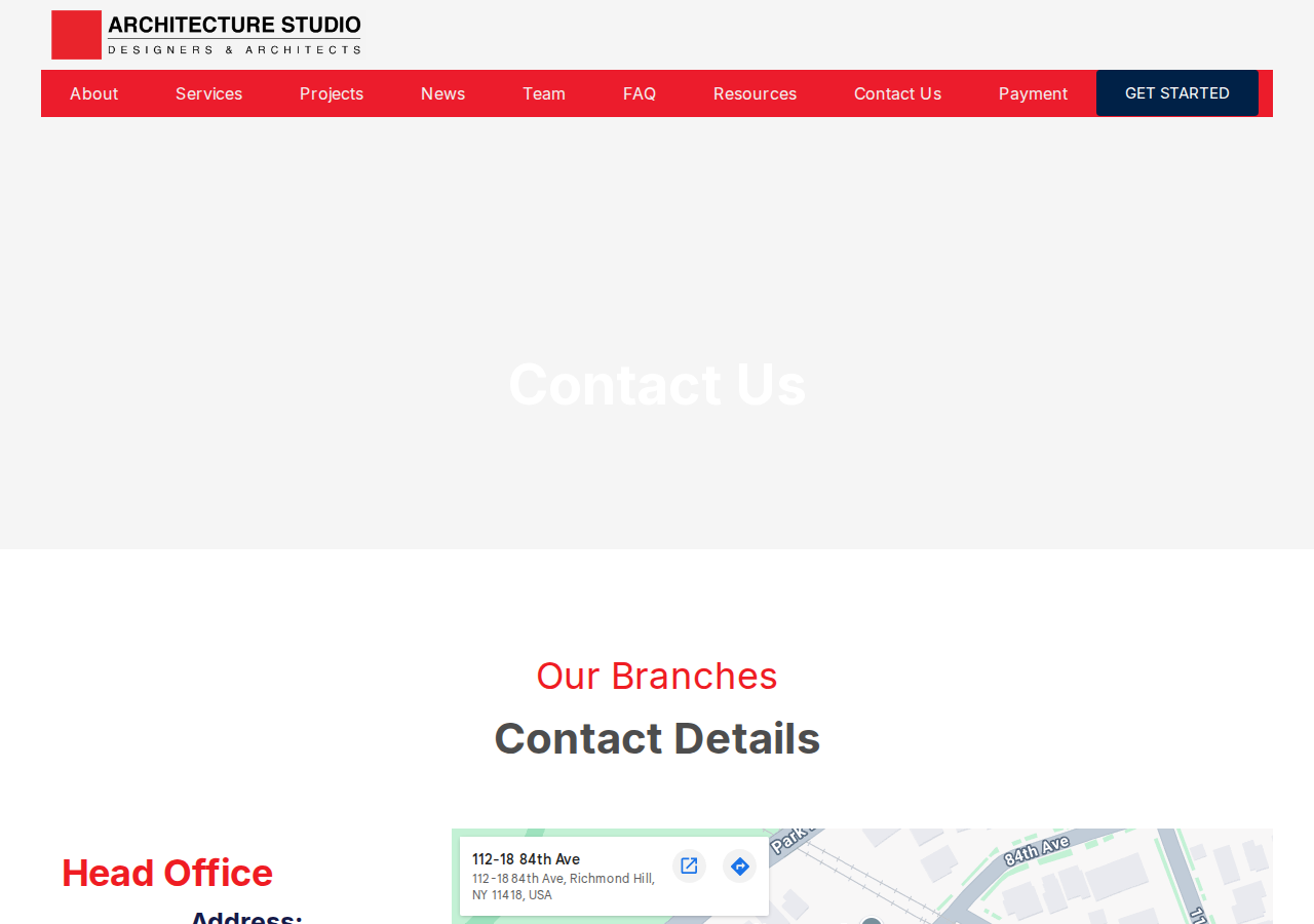 Screenshot of Contact Us – Architecture Studio