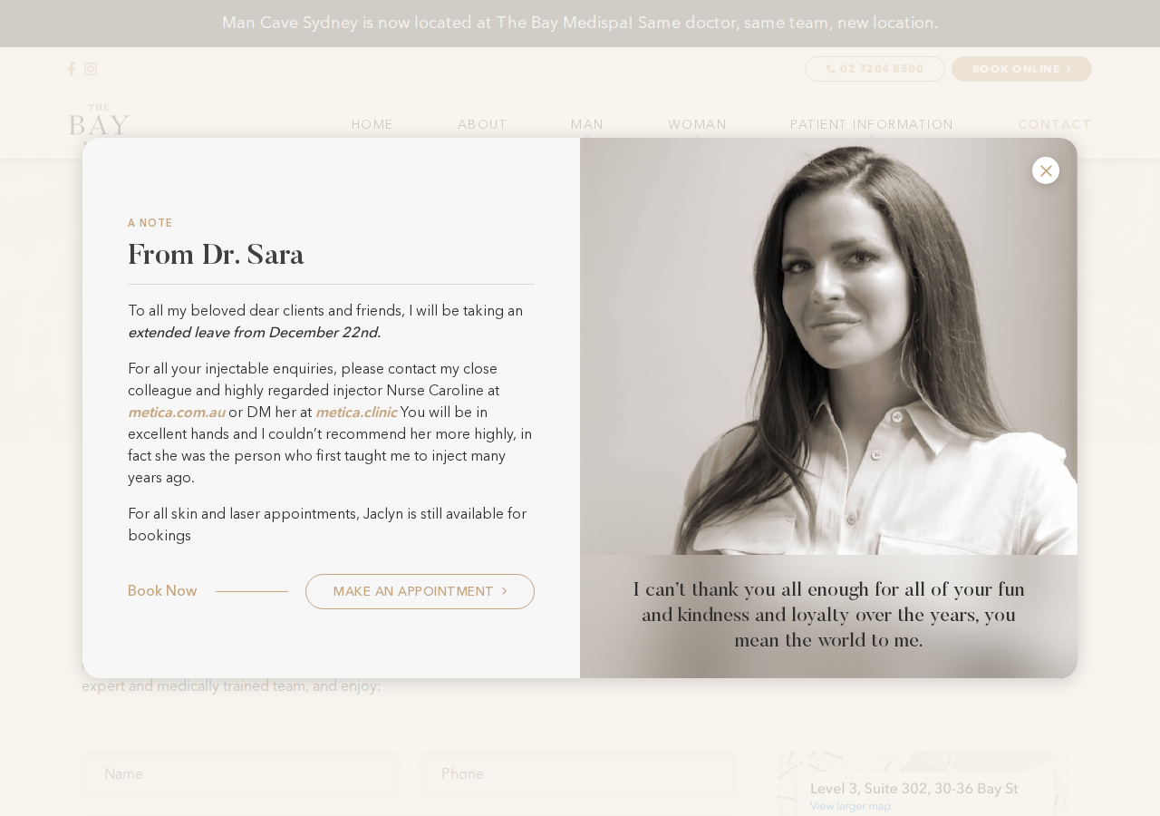 Screenshot of Contact Us | The Bay Medispa | Medical Aesthetic Clinic