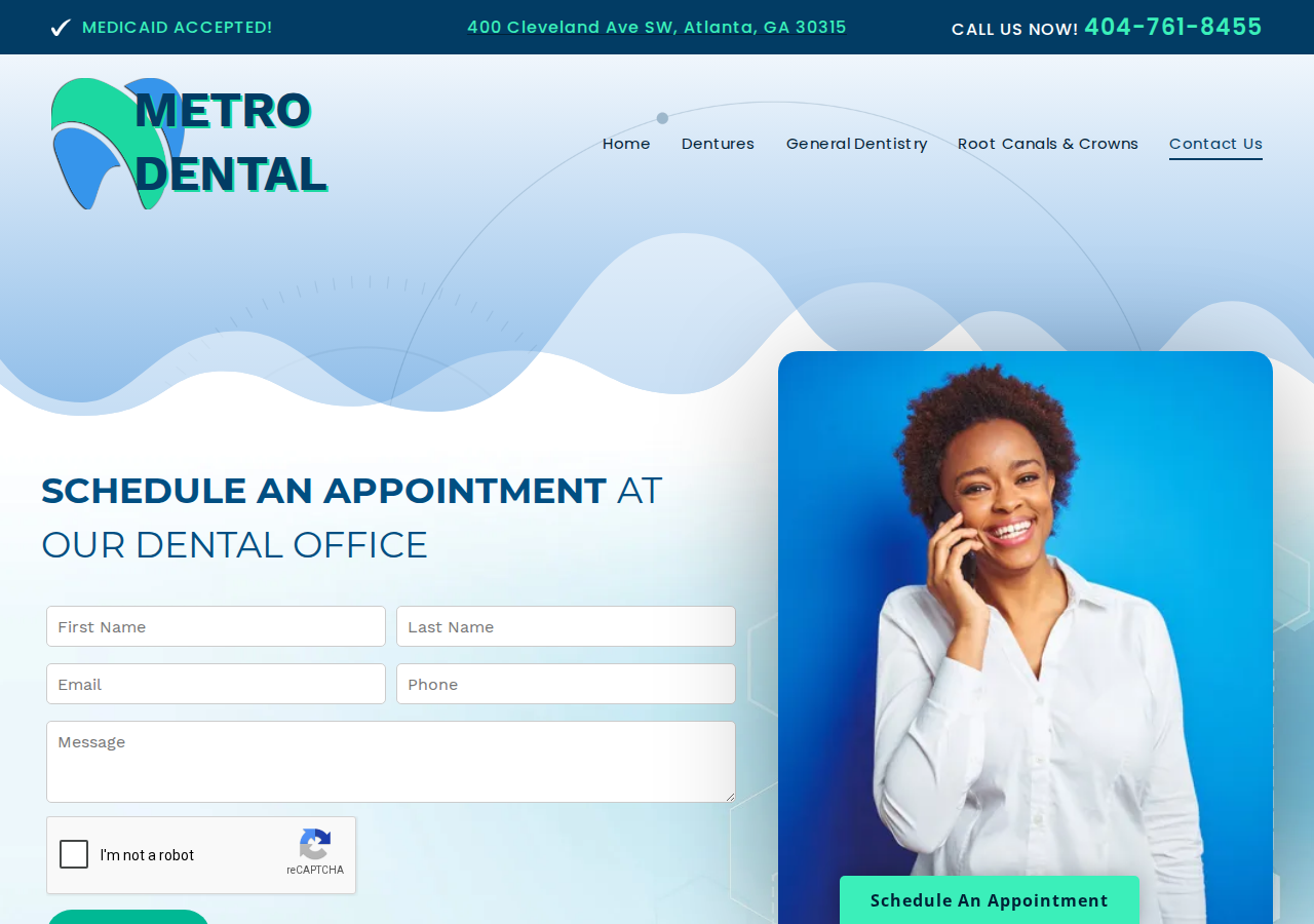 Screenshot of Dentist Office | Atlanta, GA | Metro Dental