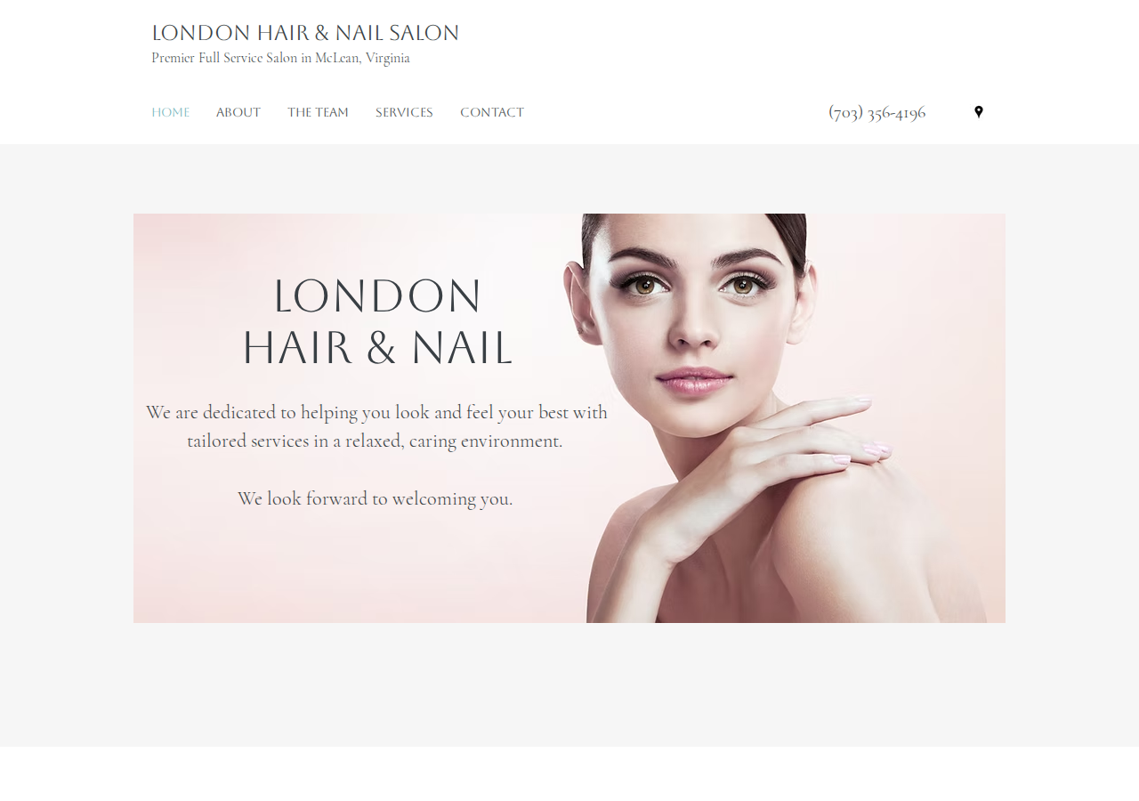 Screenshot of Mclean Salon | VA | London Hair & Nail Salon