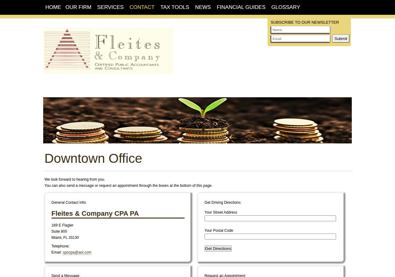 Screenshot of Fleites & Company CPA PA: A professional tax and accounting firm in Miami, Florida: Downtown Office