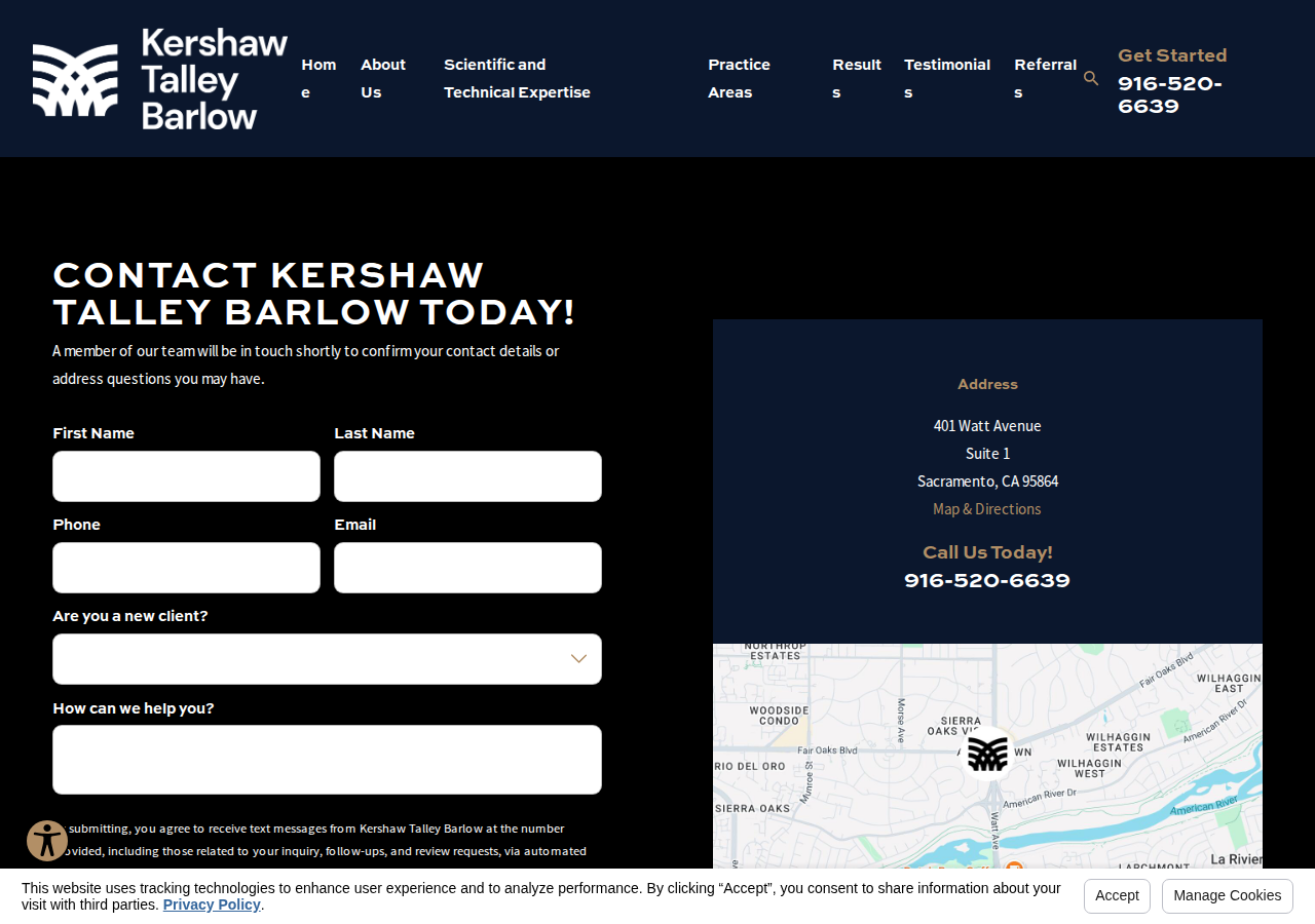 Screenshot of Contact | Kershaw Talley Barlow