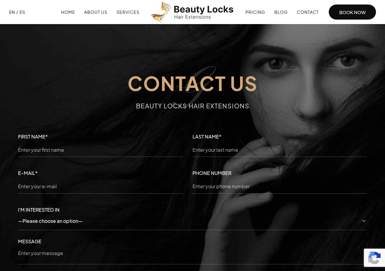 Screenshot of Contact Us | Beauty Locks Hair Extensions Salon, Miami