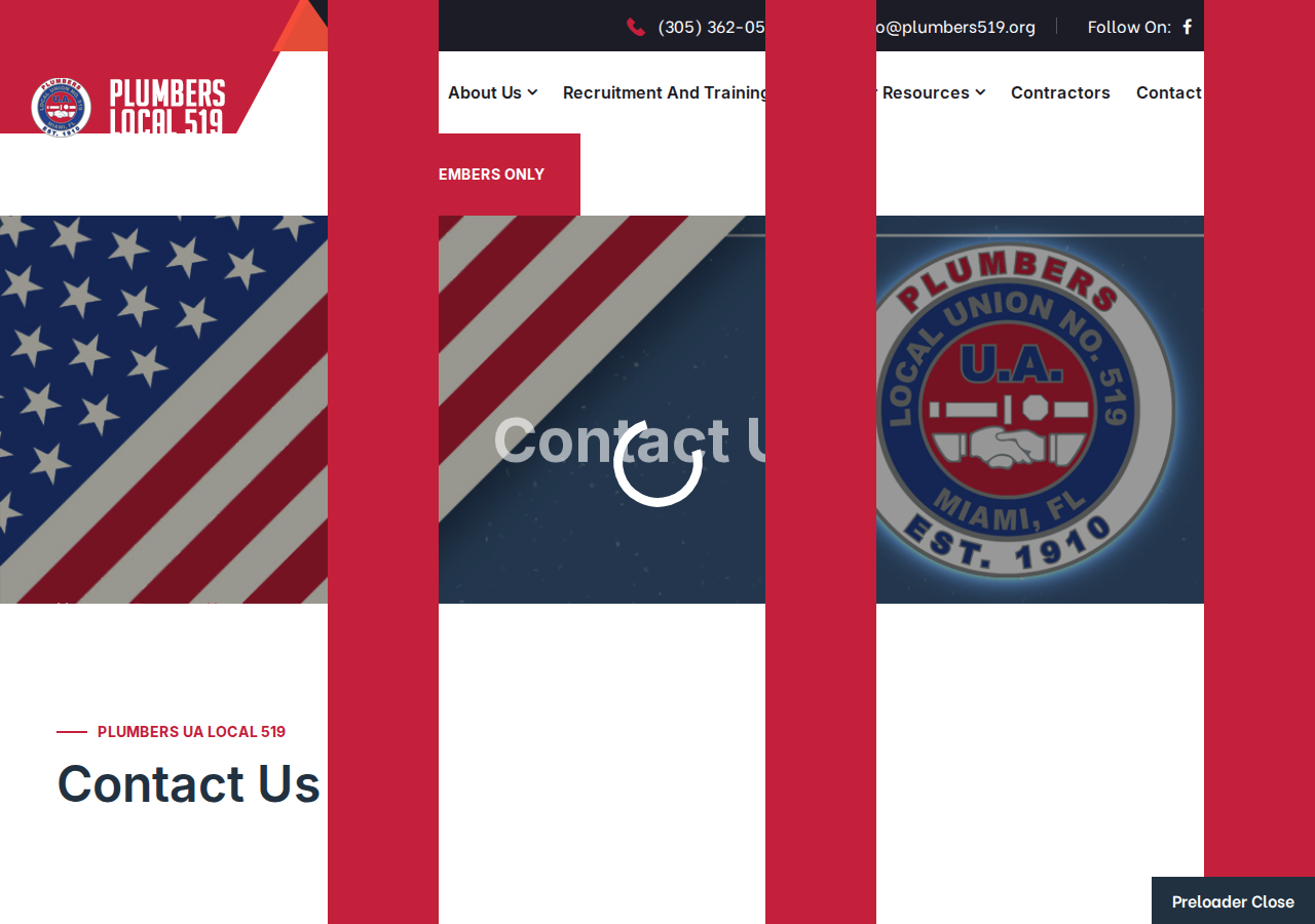 Screenshot of Plumbers Local Union 519